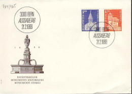 Suisse Poste Obl Yv: 764/765 Monuments Historiques Bern 21-2-1966 Fdc - FDC