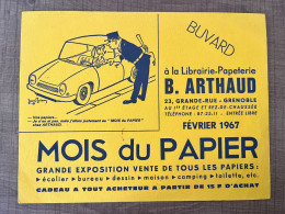 à La Librairie Papeterie B. ARTHAUD Février 1967 Grenoble Mois Du Papier - Stationeries (flat Articles)
