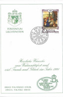 Postzegels > Europa > Liechtenstein > 1981-90 > Kaart Met No. 1010 (17586) - Lettres & Documents