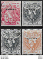 1916 Eritrea Croce Rossa 4v. MNH Sassone N. 41/44 - Other & Unclassified