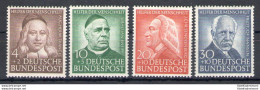 1953 Germania - Repubblica Federale Tedesca - Benefattori Umanità Yvert N. 59-62 - MNH** - Autres & Non Classés