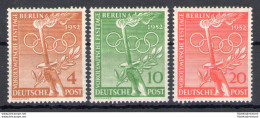 1952 Germania - Berlino - Giochi Olimpici Helsinki - Yvert N. 74-76 - MNH** - Autres & Non Classés
