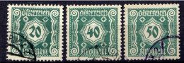 Österreich 1922 Portomarken Mi 114; 116-117, Gestempelt [170524XIV] - Used Stamps