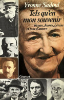 Tels Qu'en Mon Souvenir (1978) De Yvonne Sadoul - Other & Unclassified