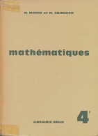 Mathématiques 4e (1966) De M. Monge - 12-18 Jahre