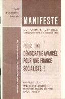 Pour Une Démocratie Avancée Pour Une France Socialiste ! (1968) De Collectif - Sin Clasificación