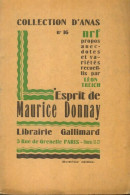 L'esprit De Maurice Donnay (1926) De Léon Treich - Autres & Non Classés