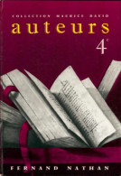 Auteurs 4e (0) De Maurice David - 12-18 Anni