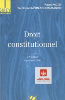 Droit Constitutionnel (2010) De Pierre Pactet - Diritto