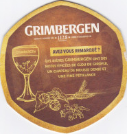 Beer Mat/coaster GRIMBERGEN From France - Bierdeckel