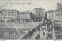 Bc181 Cartolina Pisa Citta' Il Ponte Di Mezzo E Piazza Garibaldi - Pisa