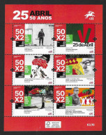 Portugal 28.03.2024 , 25.April 50 Years Joint Issue Angola / Cape Verde / Portugal - Minisheet - Postfrisch / MNH / (**) - Ungebraucht
