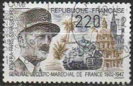 France Poste Obl Yv:2499 Mi:2634 Général Leclerc Maréchal De France (TB Cachet Rond) - Usados