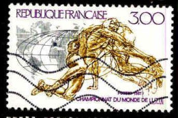 France Poste Obl Yv:2482 Mi:2621 Championnat Du Monde De Lutte (Lign.Ondulées) - Used Stamps
