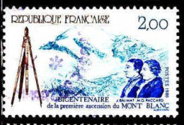 France Poste Obl Yv:2422 Mi:2560 Jacques Balmat & Michel Gabriel Paccard (Beau Cachet Rond) - Used Stamps