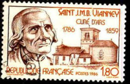 France Poste Obl Yv:2418 Mi:2548 St.Jean-Marie Baptiste Vianney Curé D'Ars (TB Cachet Rond) - Used Stamps