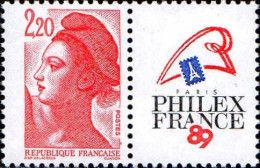 France Poste N** Yv:2461 Mi:2510 Liberté De Gandon Avec Vignette - Unused Stamps