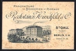 AK St. Gallen, Manufacture De Broderies Et Rideaux Rechsteiner, Hirschfeld & Co.  - St. Gallen