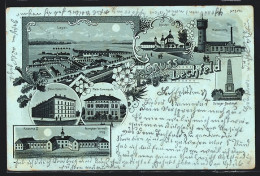 Mondschein-Lithographie Lager Lechfeld, Gesamtansicht, Neue Kaserne, Kloster  - Other & Unclassified