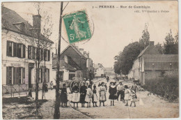 62  PERNES EN ARTOIS  - Rue Camblain Librairie Mercerie -  CPA N/B  9x14 - Other & Unclassified