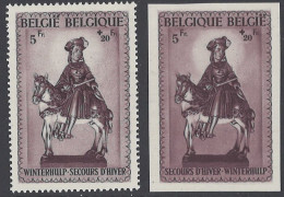 BELGIQUE - 1942 - MNH/***- LUXE - SECOURS D'HIVER WINTERHULP - COB 592A+592B  Lot 26037 - Unused Stamps