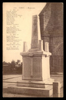 03 - GIPCY - LE MONUMENT AUX MORTS - LISTE DES POILUS TUES - Andere & Zonder Classificatie