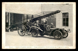 54 - NANCY - SAPEURS-POMPIERS CASERNES - POMPE AUTOMOBILE ET ECHELLE AERIENNE DE 15 METRES - Nancy