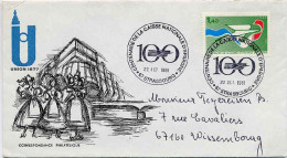 France Poste Obl Yv:2165 Mi:2282 Caisse Nationale D’Epargne (TB Cachet à Date) Lettre Strasbourg 22-10-81 - Used Stamps