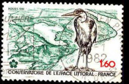 France Poste Obl Yv:2146 Mi:2272 Héron (TB Cachet Rond) - Used Stamps