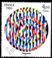 France Poste Obl Yv:2113 Mi:2222 Yaacov Agam Message De Paix (TB Cachet Rond) - Used Stamps
