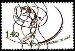 France Poste Obl Yv:2105 Mi:2225 Fédération Française De Golf (Lign.Ondulées) - Used Stamps