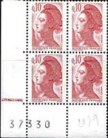 France Poste N** Yv:2179 Mi:2300 Liberté De Delacroix (4x Coin De Feuil) - Unused Stamps