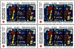 France Poste N** Yv:2176 Mi:2296 Fernand Leger Vitrail Bloc De 4 - Ungebraucht