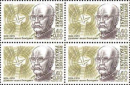 France Poste N** Yv:2153 Mi:2292 Marc Boegner Pasteur Bloc De 4 - Unused Stamps