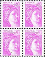 France Poste N** Yv:2120a Mi:2237z Sabine De David Bloc De 4 - Unused Stamps