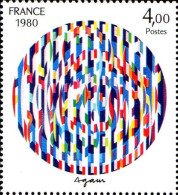 France Poste N** Yv:2113 Mi:2222 Yaacov Agam Message De Paix - Unused Stamps