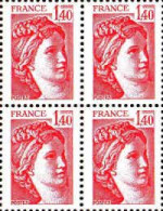 France Poste N** Yv:2102 Mi:2216A Sabine De David (Bloc De 4) - Unused Stamps