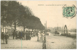 44 NANTES. Promenade Quai De La Fosse 1907 - Nantes