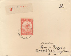 BELGIAN CONGO LETTRE RECOMMANDE DE BANANA 1932 VERS LA SUISSE - Brieven En Documenten