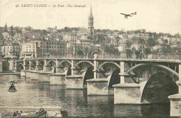 92 - Saint Cloud - Le Pont - Vue Générale - Avions - CPA - Voir Scans Recto-Verso - Saint Cloud