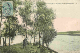 92 - Clichy - La Pointe De L'Ile Des Ravageurs - Animée - Colorisée - CPA - Oblitération Ronde De 1905 - Voir Scans Rect - Clichy