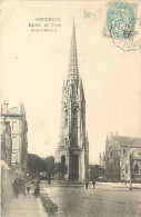 33 - Bordeaux - Eglise Et Tour Saint-Michel - Animée - Oblitération Ronde De 1905 - CPA - Voir Scans Recto-Verso - Bordeaux
