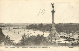 33 - Bordeaux - Monument Des Girondins Et Les Quinconces - CPA - Voir Scans Recto-Verso - Bordeaux