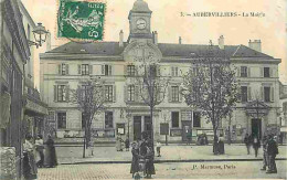 93 - Aubervilliers - La Mairie - Animée - Coin Supérieur Droit Abimé - CPA - Voir Scans Recto-Verso - Aubervilliers