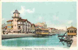 34 - Palavas - Rive Droite - Le Casino - Animée - CPA - Voir Scans Recto-Verso - Palavas Les Flots