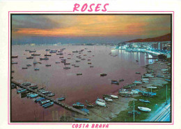 Espagne - Espana - Cataluna - Costa Brava - Rosas - Crepusculo - Coucher De Soleil - CPM - Voir Scans Recto-Verso - Gerona