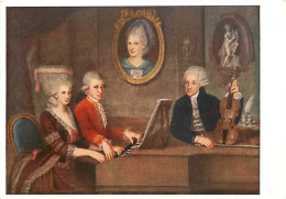 Art - Peinture - J N De La Croce - Die Familie Mozart - Violon - CPM - Carte Neuve - Voir Scans Recto-Verso - Malerei & Gemälde