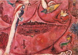 Art - Peinture Religieuse - Marc Chagall - Message Biblique - 15 - Le Cantique Des Cantiques (III) - Musée National De N - Schilderijen, Gebrandschilderd Glas En Beeldjes