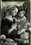 Art - Peinture Religieuse - Florence - Galerie Uffizi - Fra Filippo Lippi - La Vierge Et L'Enfant - CPM - Voir Scans Rec - Schilderijen, Gebrandschilderd Glas En Beeldjes