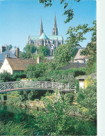 28 - Chartres - La Cathédrale Et Les Bords De L'Eure - CPM - Voir Scans Recto-Verso - Chartres